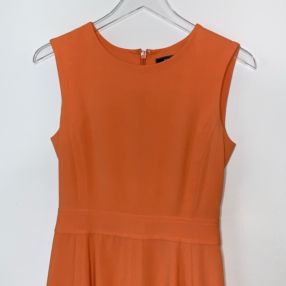 BCBG women’s Orange chambrey Dress - Size 4 - Picture 3 of 8